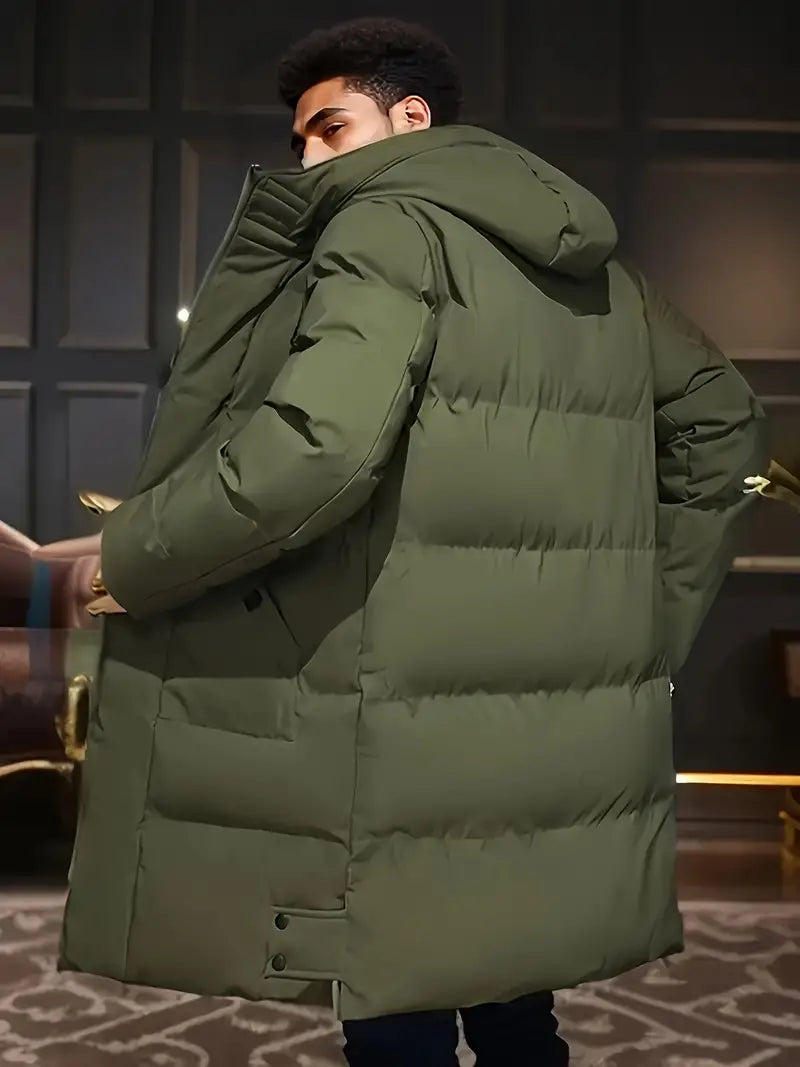 Nordfall | Premium Long Puffer Vinterjacka för män