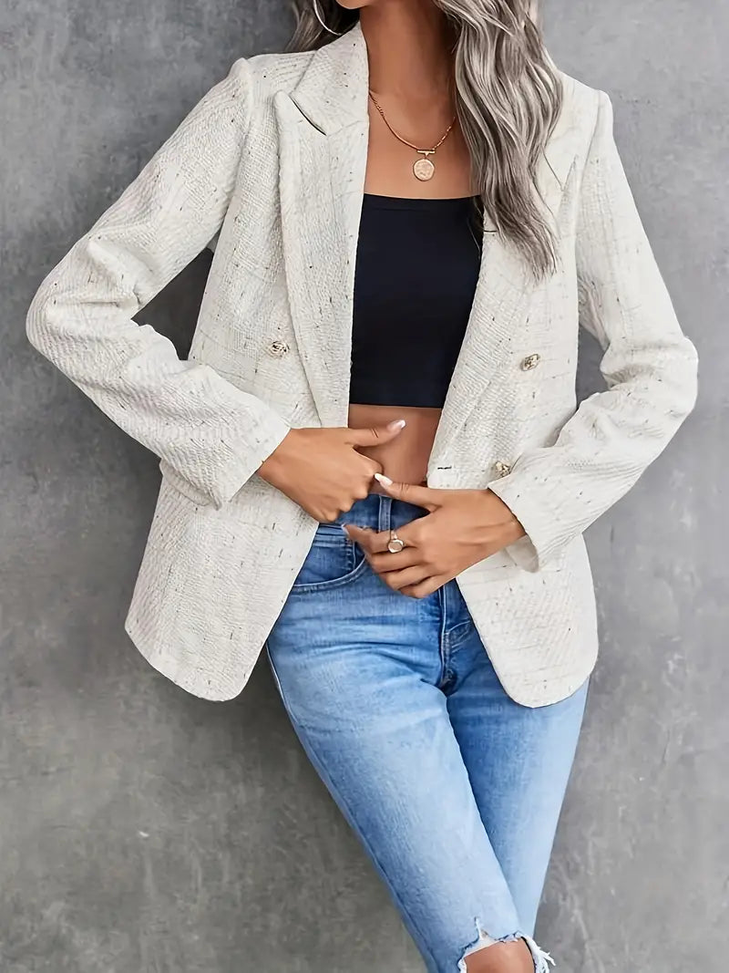 Mia | Snygg Tweed Blazer för Kvinnor